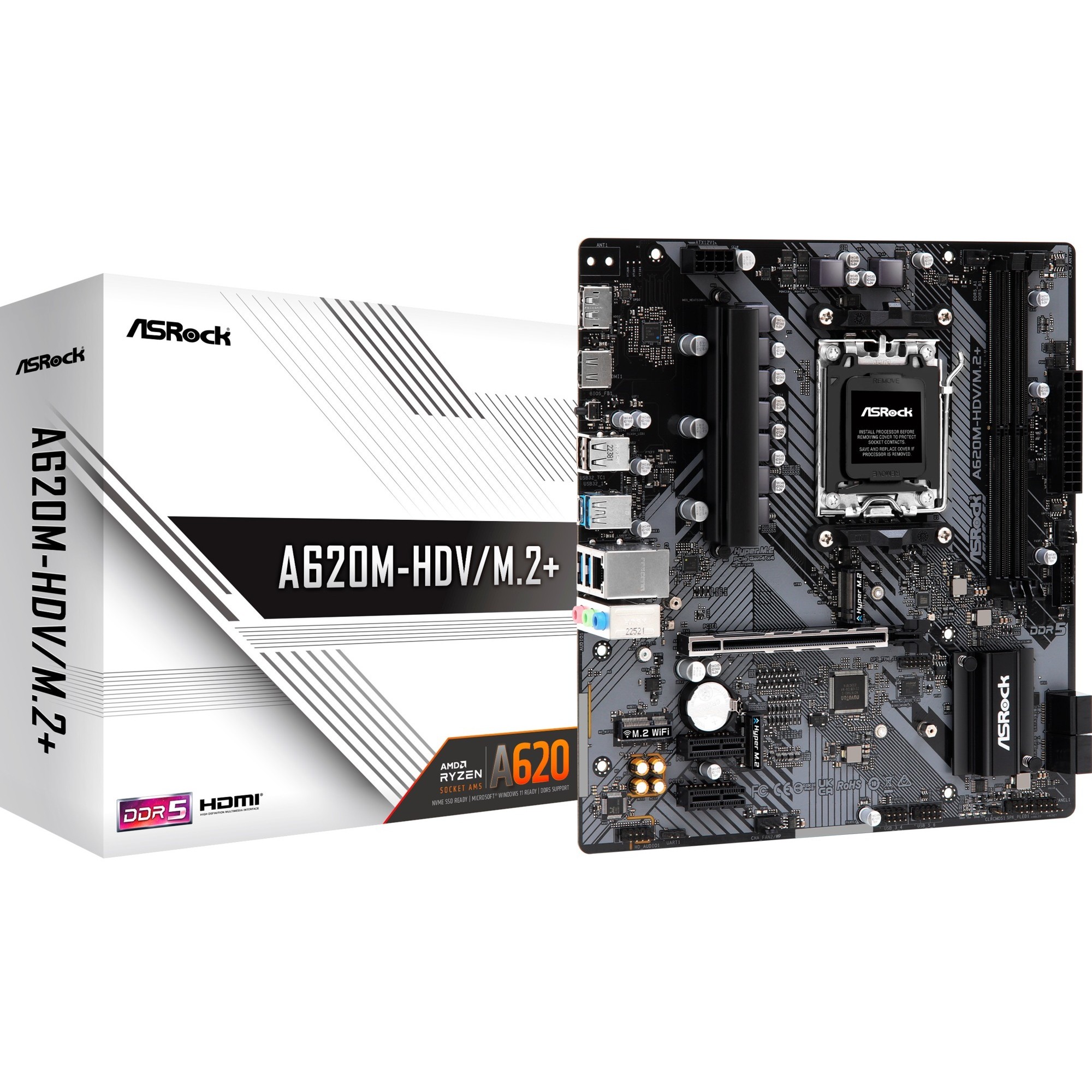 ASRock A620M-HDV/M.2+ AM5 mATX HDMI/DP DDR5 retail