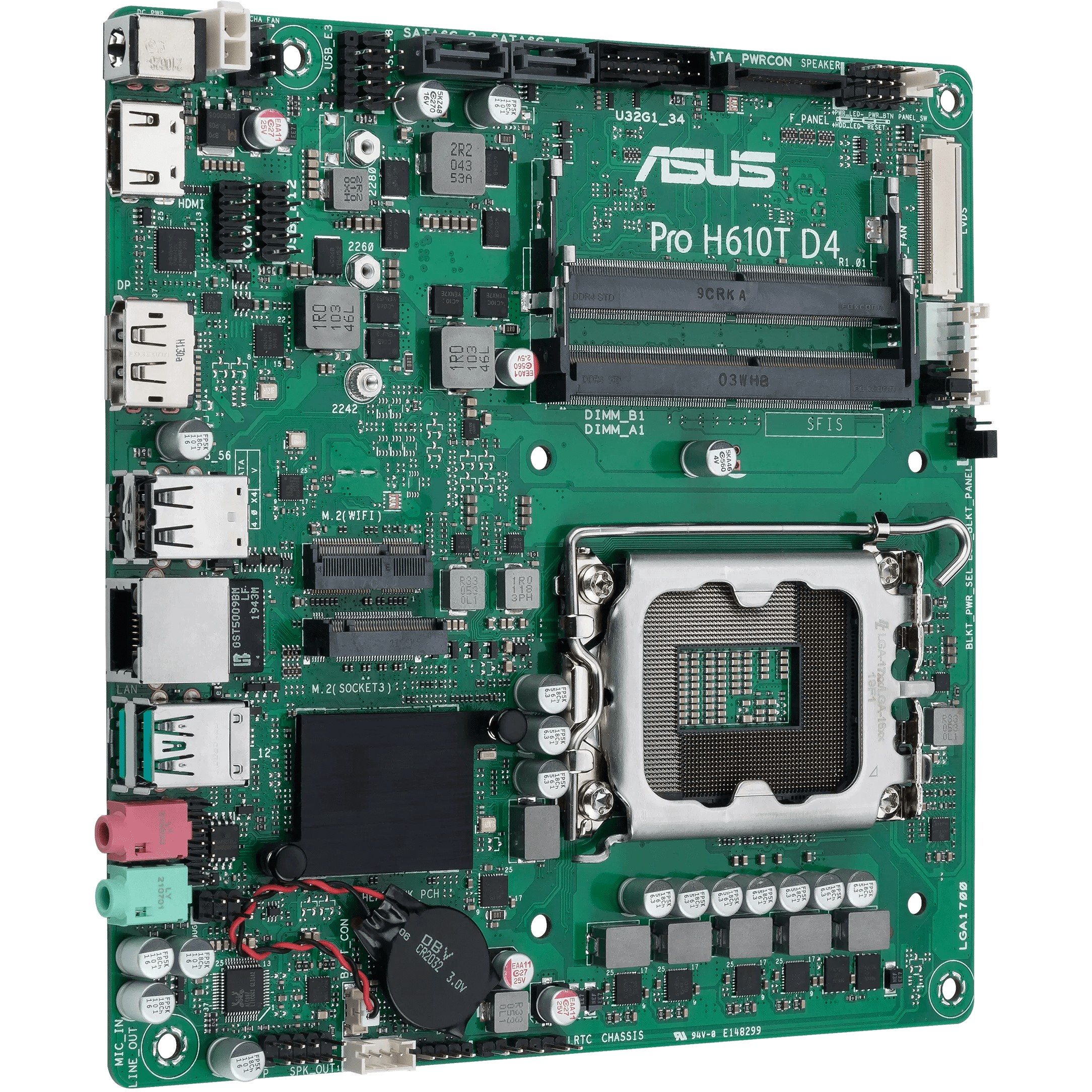 1700 ASUS PRO H610T CSM mITX D4