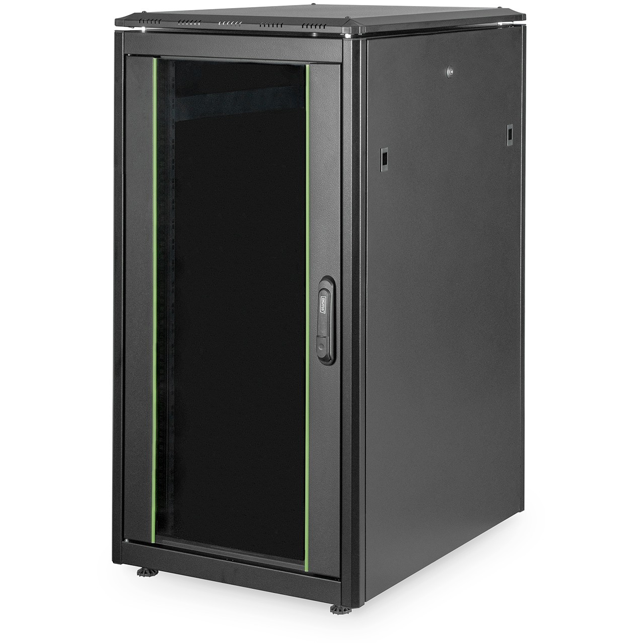 DIGITUS Netzwerkschrank Unique 22HE 1164x600x800mm schwarz (Speditionsversand)