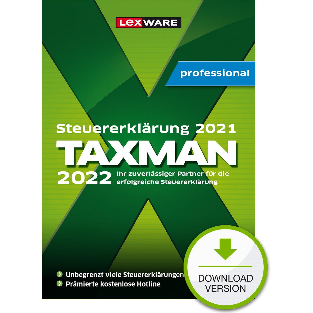 Lexware Taxman professional 2022 - 3 Device - ESD-DownloadESD