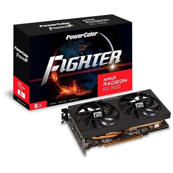 RX 7600 8GB PowerColor Fighter Radeon GDDR6