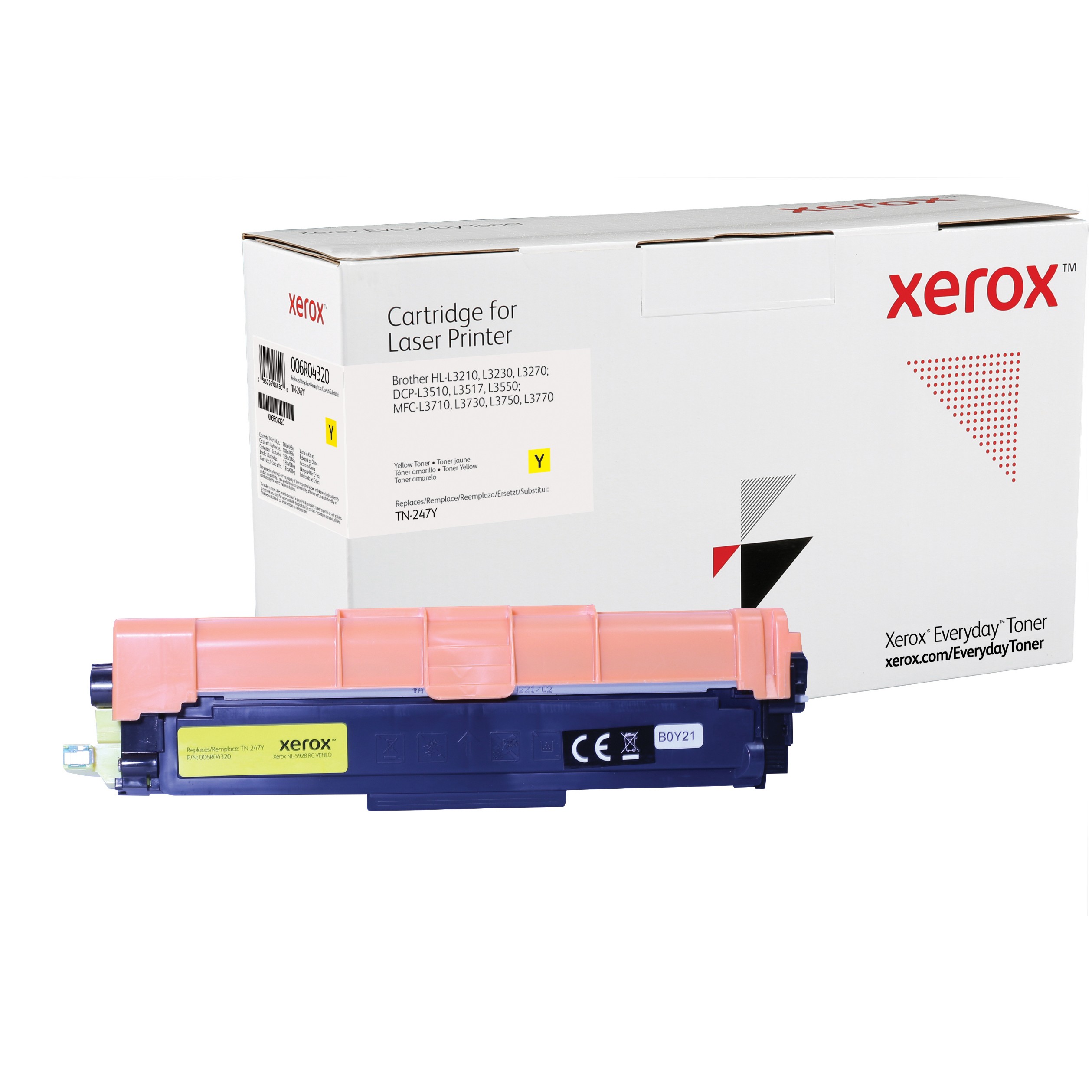 TON Xerox Everyday Toner 006R04320 Gelb alternativ zu Brother Toner TN-247Y