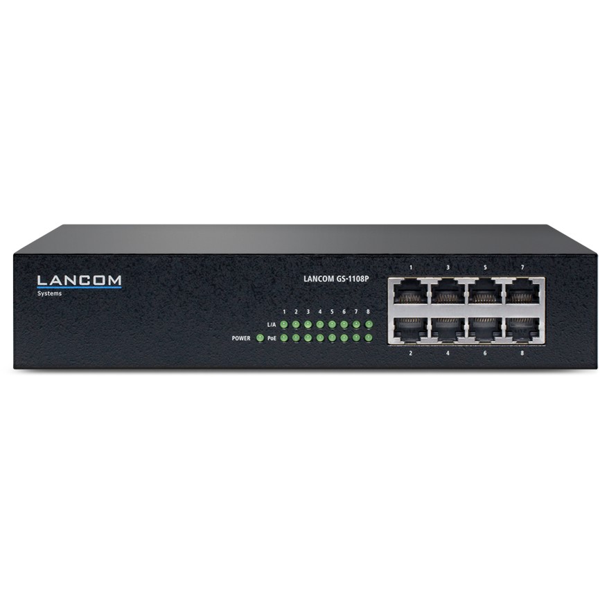8P Lancom GS-1108P PoE RM