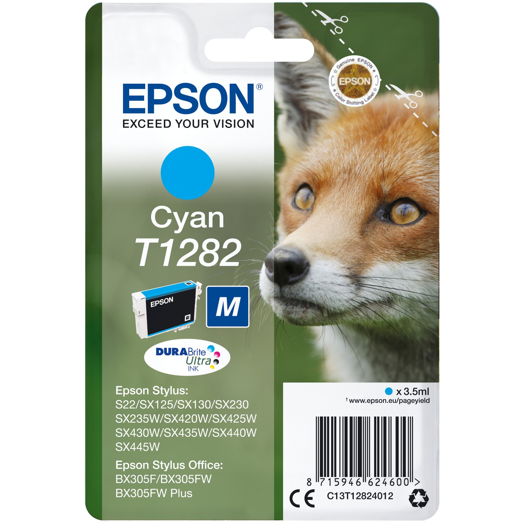 Epson Tinte T1282 C13T12824012 Cyan