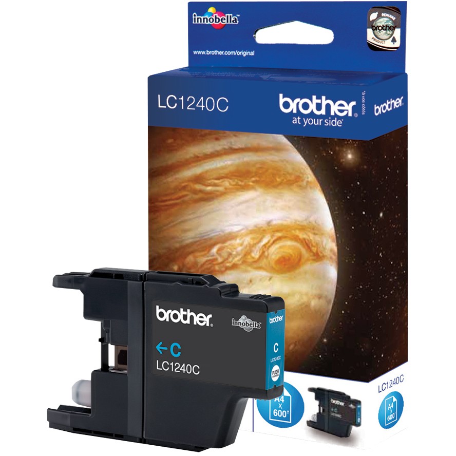 Brother Tinte LC-1240C Cyan bis zu 600 Seiten nach ISO/IEC 24711