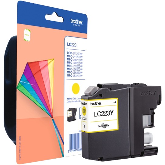 Brother Tinte LC-223Y Gelb bis zu 550 Seiten nach ISO/IEC 24711