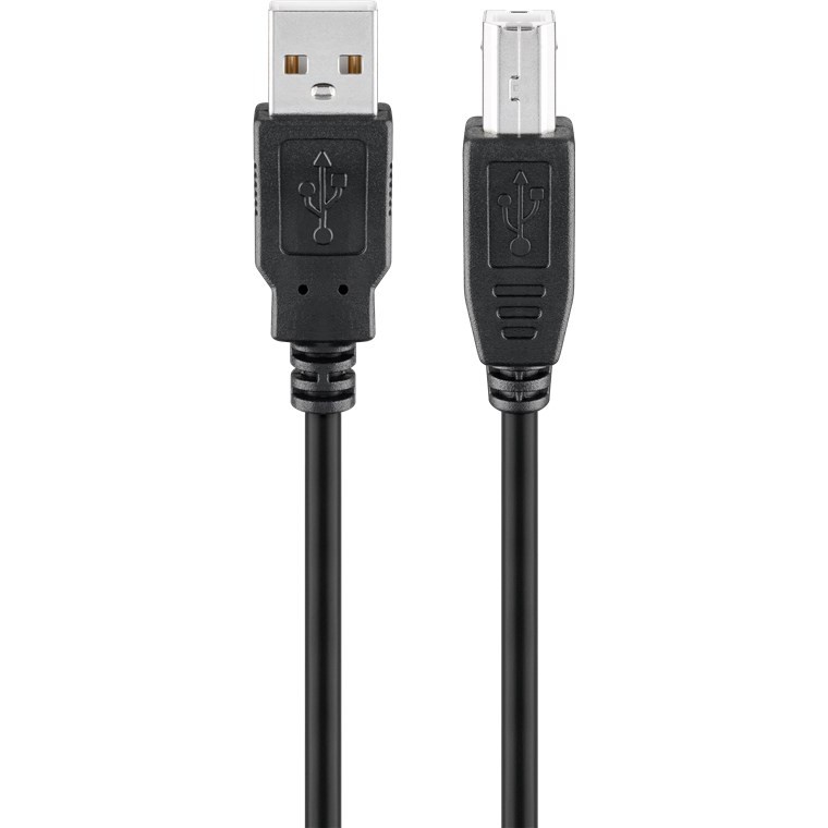 USB 2.0 A > B (ST-ST) 3m Adapterkabel Grau