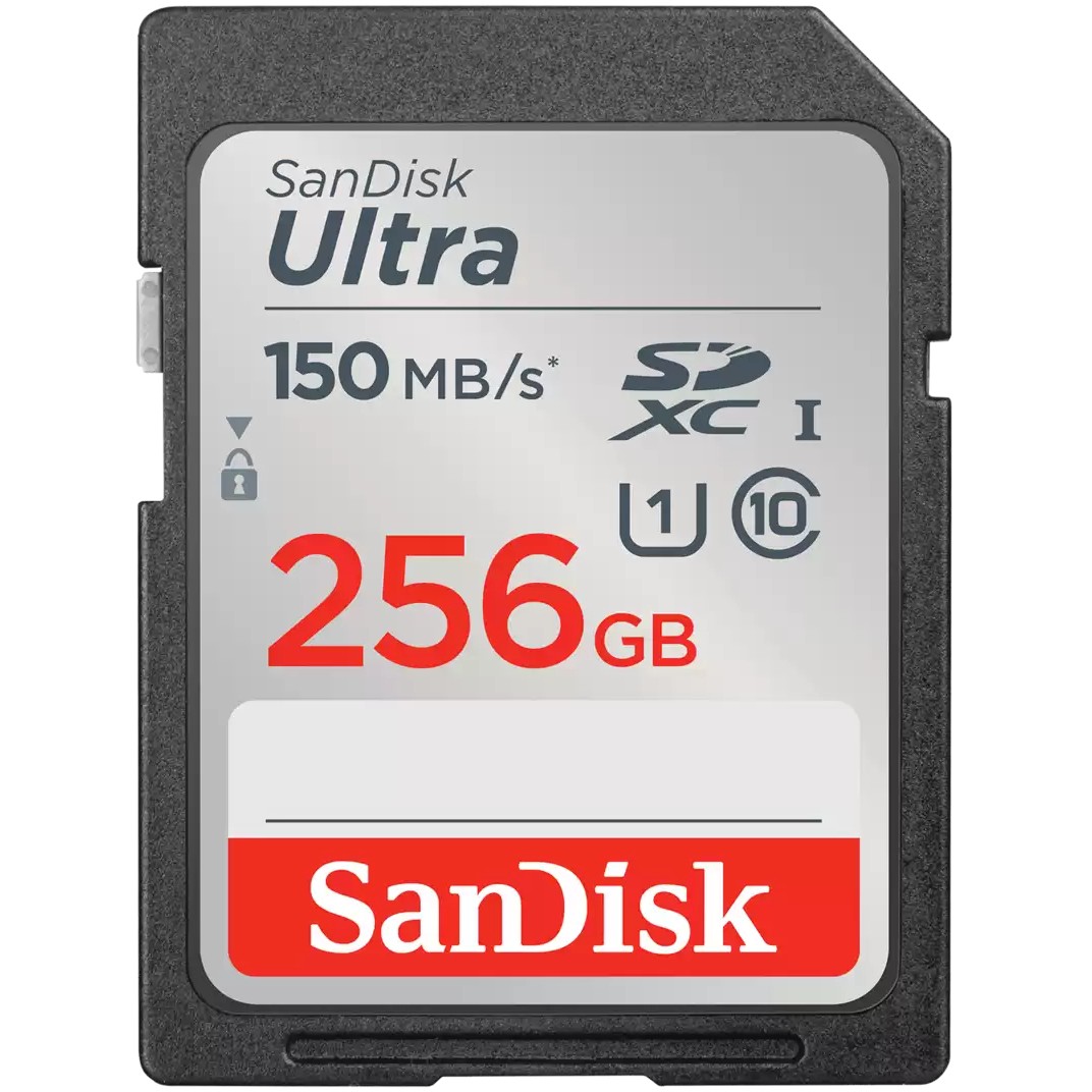 256GB SanDisk Ultra SDXC 150MB/s