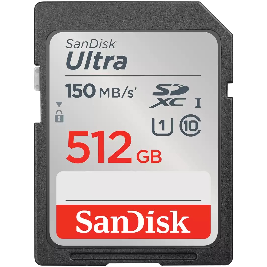 512GB SanDisk Ultra SDXC UHS-I 150MB/s Speicherkarte