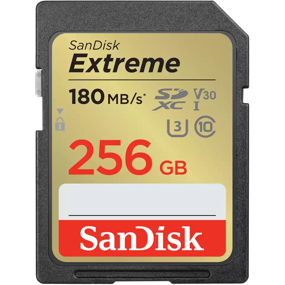 CARD 256GB SanDisk Extreme SDHC 180MB/s