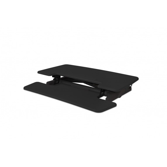 BakkerElkhuizen Sitz-Steh-Schreibtischaufsatz Desk Riser 2 schwarz