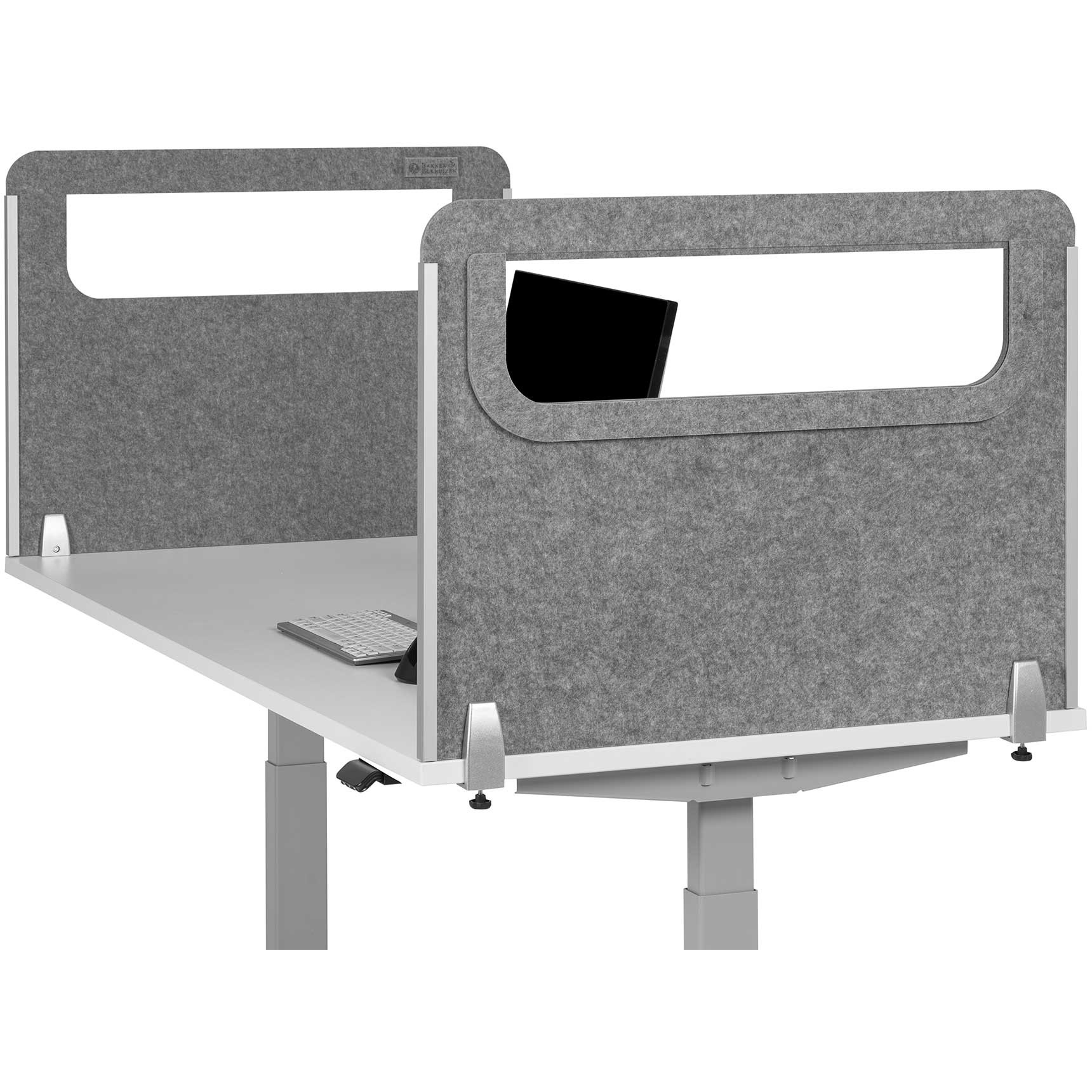 BakkerElkhuizen BE Safety Screen Schutzwand Seite H60D60 inkl. Acryl-Fenster