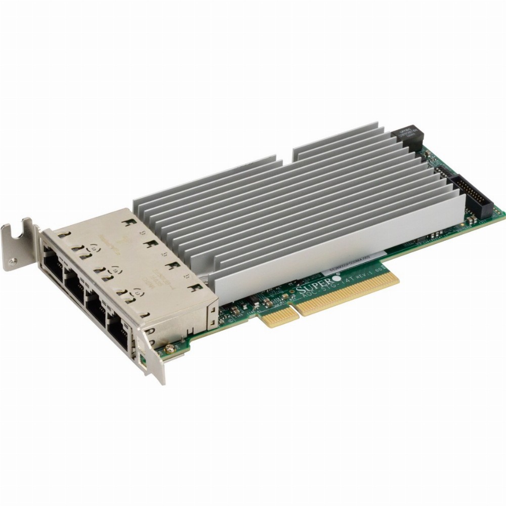 INTG 10Gb 4xRJ45 SUPERMICRO AOC-STG-I4T |Intel XL710+X557; PCIeX8; LP