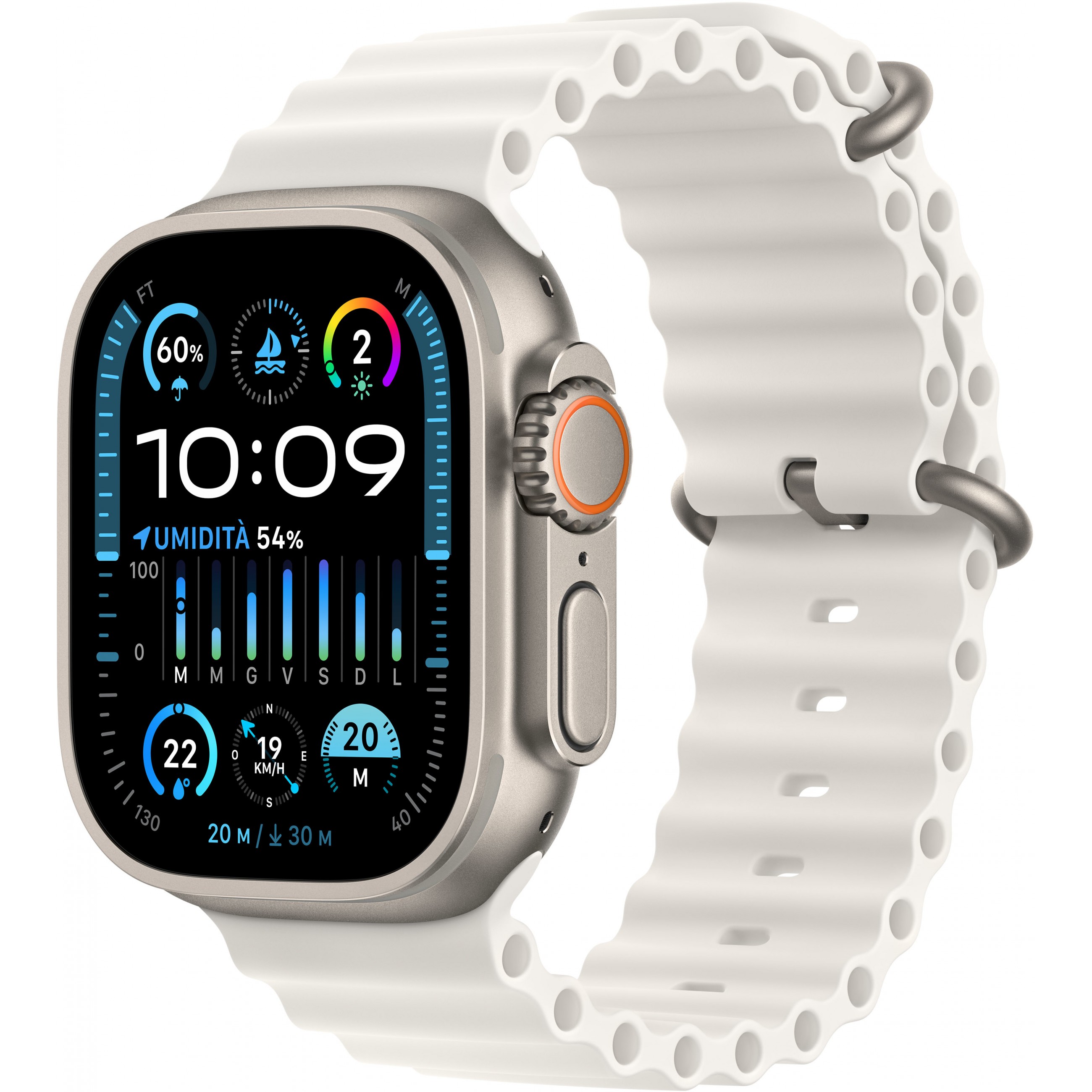Apple Watch Ultra 2 Titanium Cellular 49mm (Ocean weiß) NEW