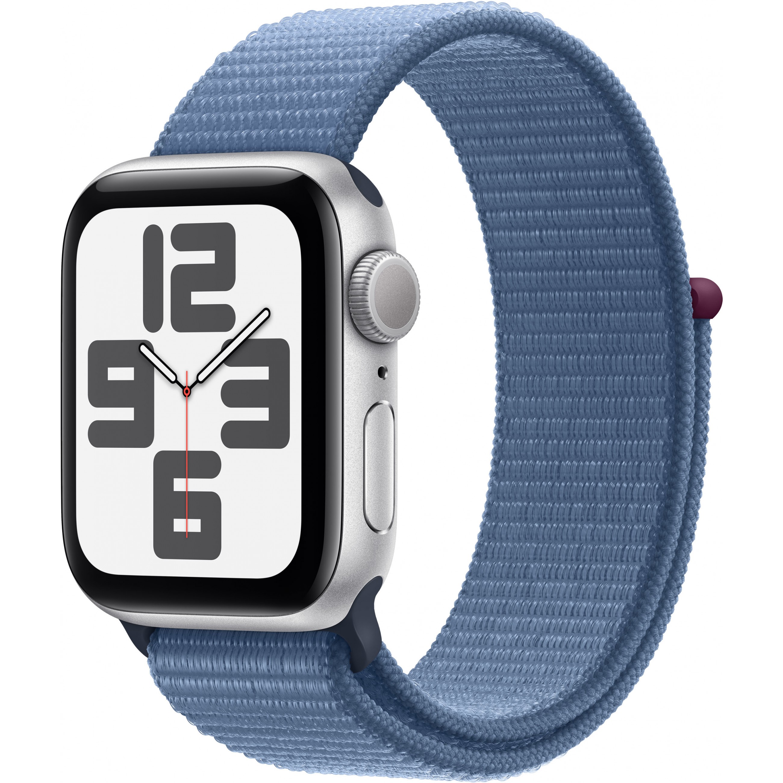 Apple Watch SE Aluminium 40mm Silber (Sport Loop winterblau) NEW