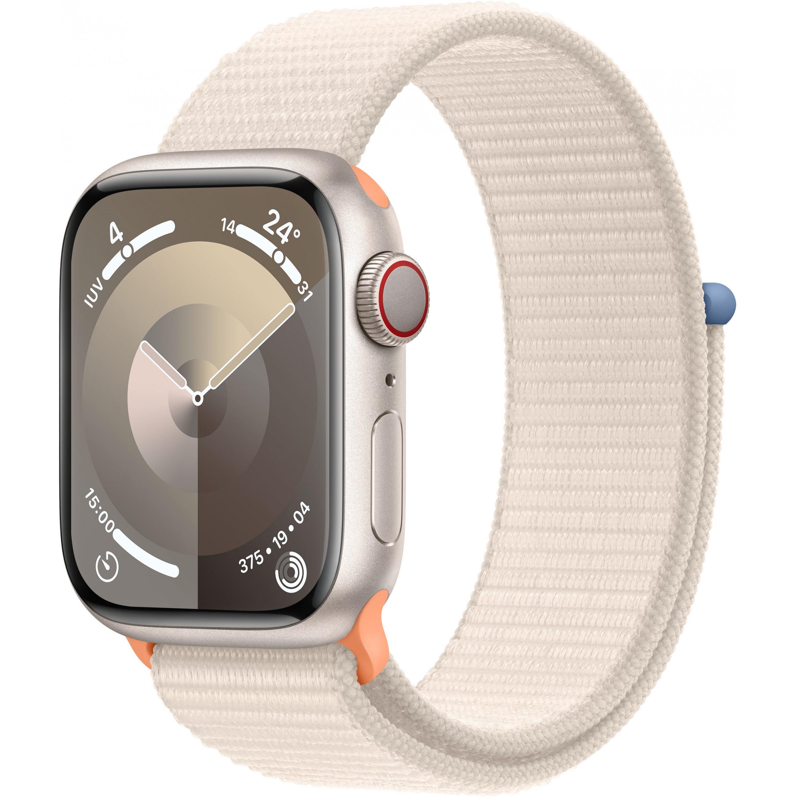 Apple Watch S9 Aluminium Cellular 41mm Polarstern (Sport Loop polarstern) NEW