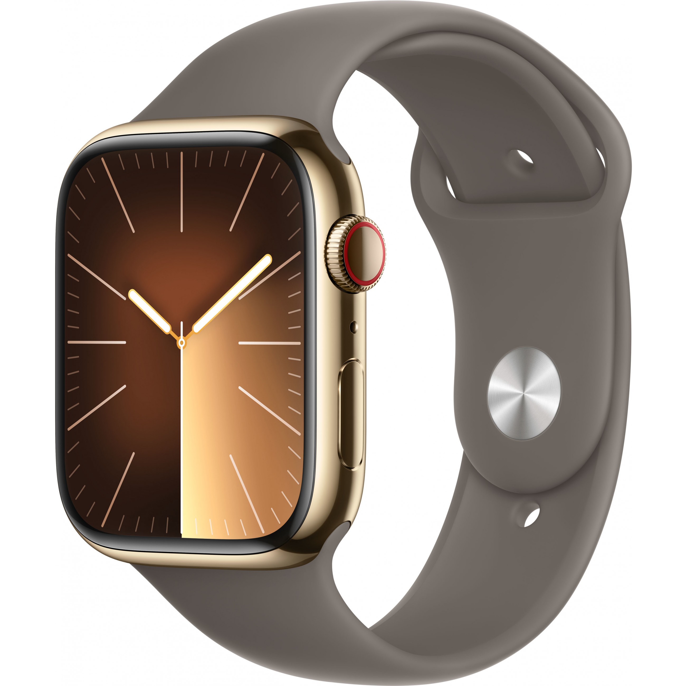 Apple Watch S9 Edelstahl Cellular 45mm Gold (Sportarmband tonbraun) M/L NEW