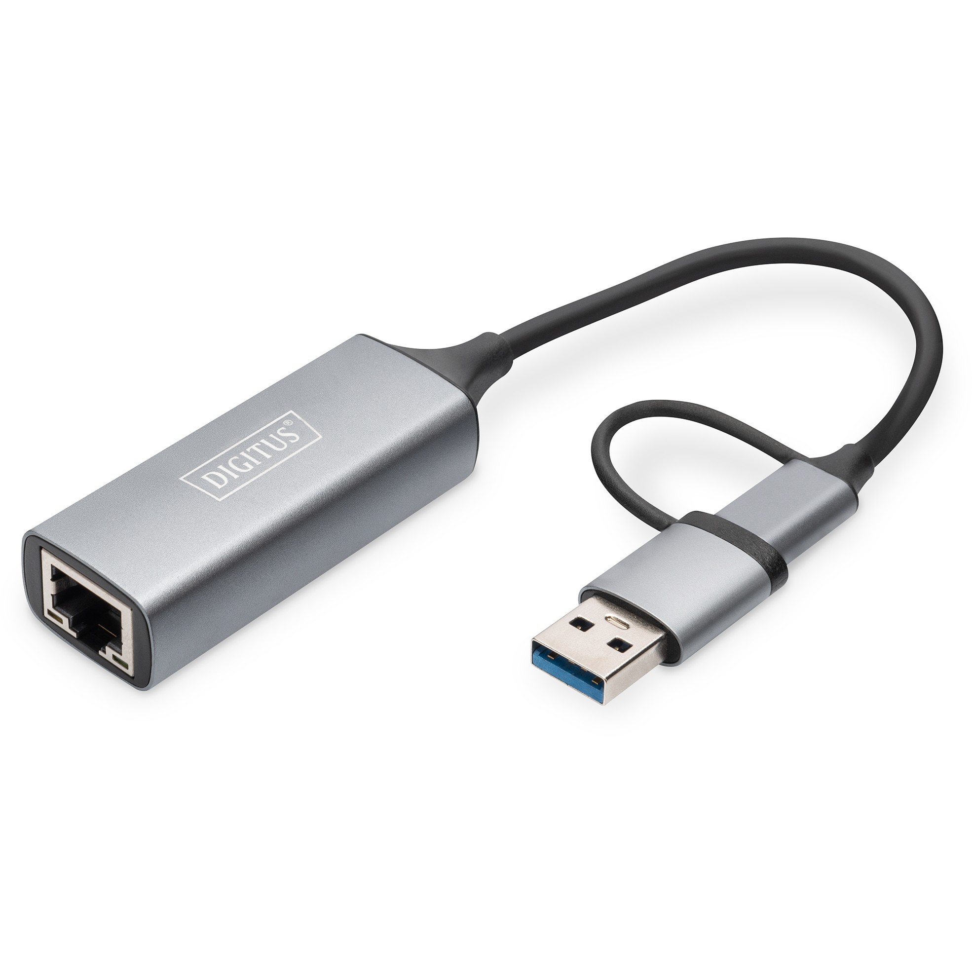 USB-C Adapter DIGITUS USB3.0/USB C 3.1 > 2.5G Ethernet