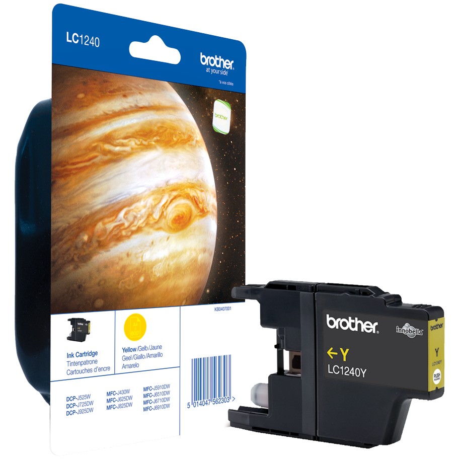 Brother Tinte LC-1240Y Gelb bis zu 600 Seiten nach ISO/IEC 24711