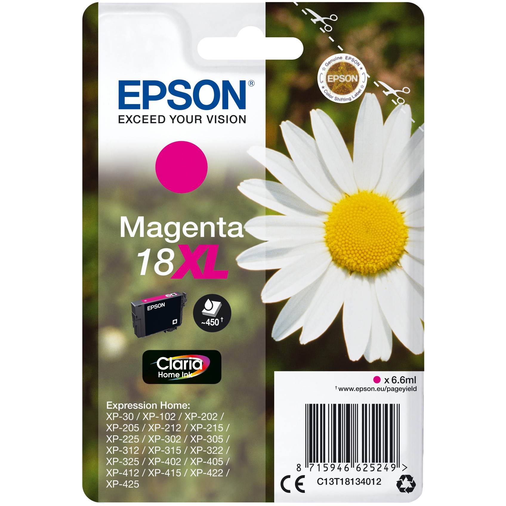Epson Tinte 18XL C13T18134012 Magenta