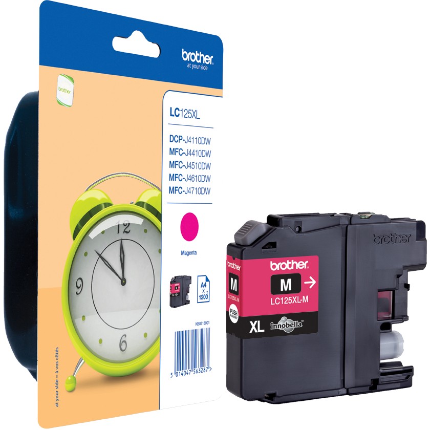 Brother Tinte LC-125XLM Magenta bis zu 1.200 Seiten nach ISO/IEC 24711