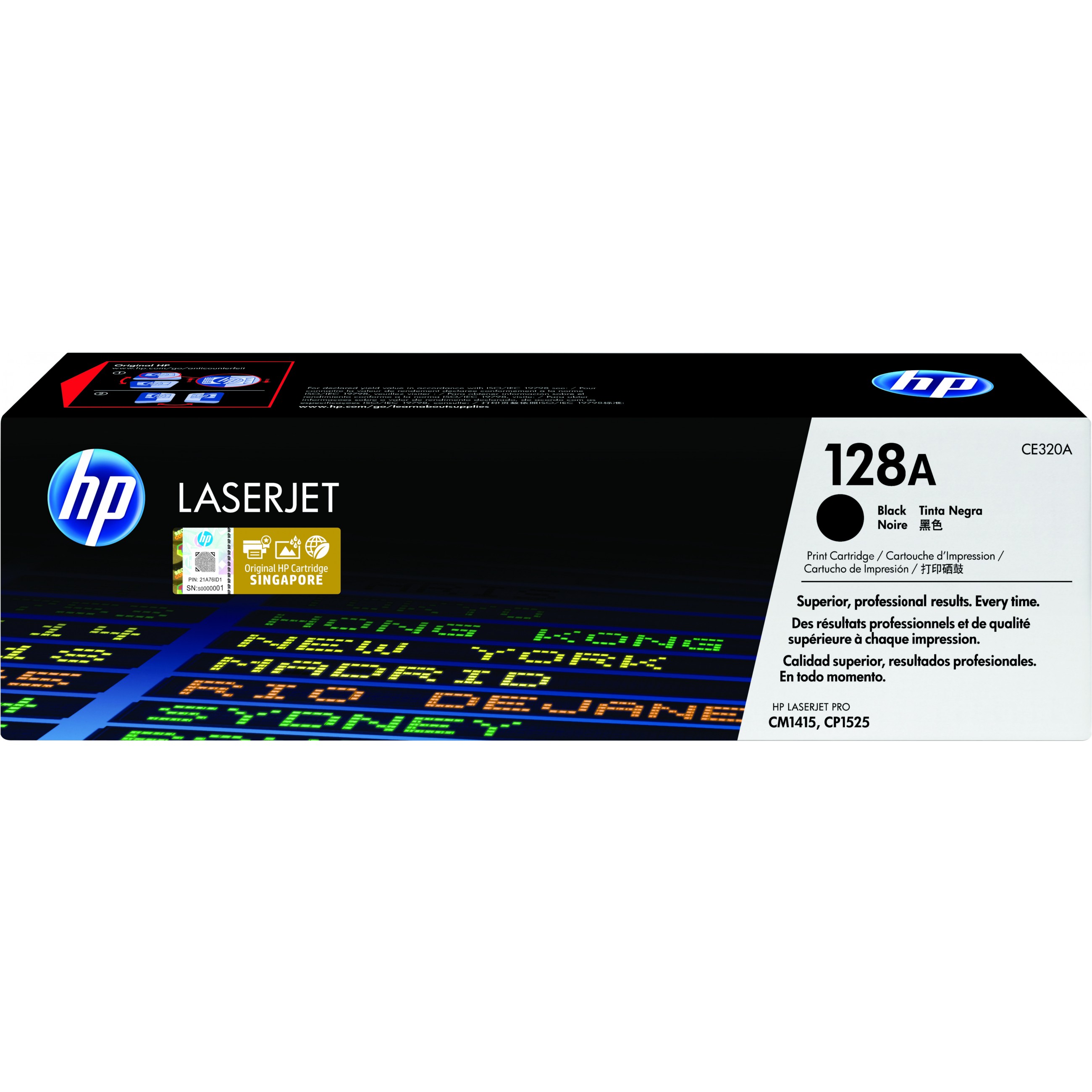 HP 128A original LaserJet Toner cartridge CE320A black standard capacity 2.000 pages 1-pack