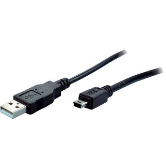 USB 2.0 A > Mini-B (ST-ST) 2m Adapterkabel Schwarz