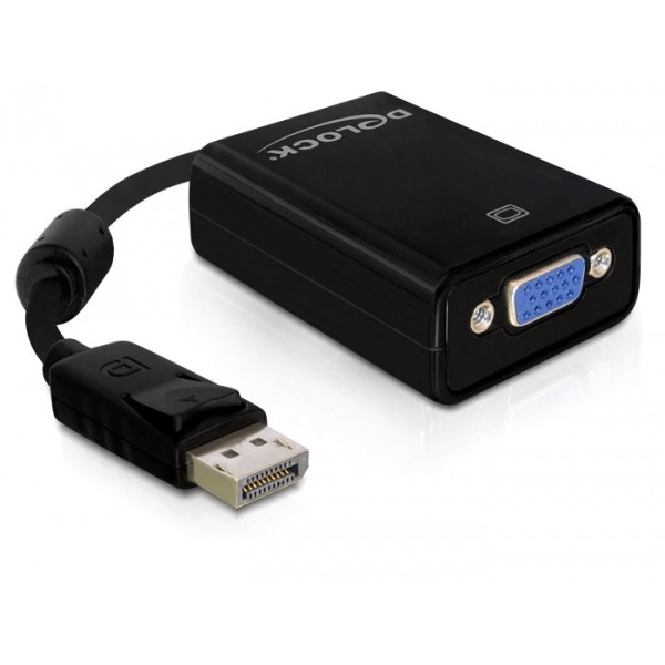 DELOCK Adapter DP-St > VGA-Bu 22.5cm black
