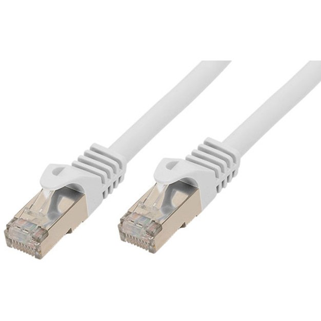 Patchkabel CAT7/6a S/FTP 5m white RJ45 Halogenfrei (LSZH)