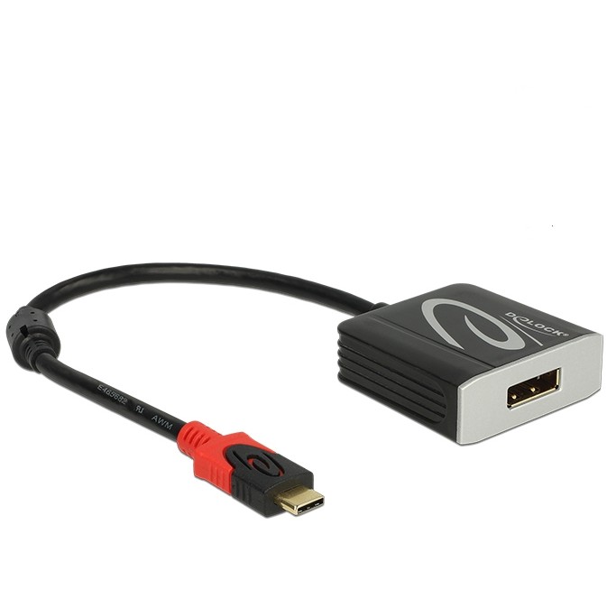 Adapter USB-C > DisplayPort (ST-BU) 4K 60Hz DeLOCK Black