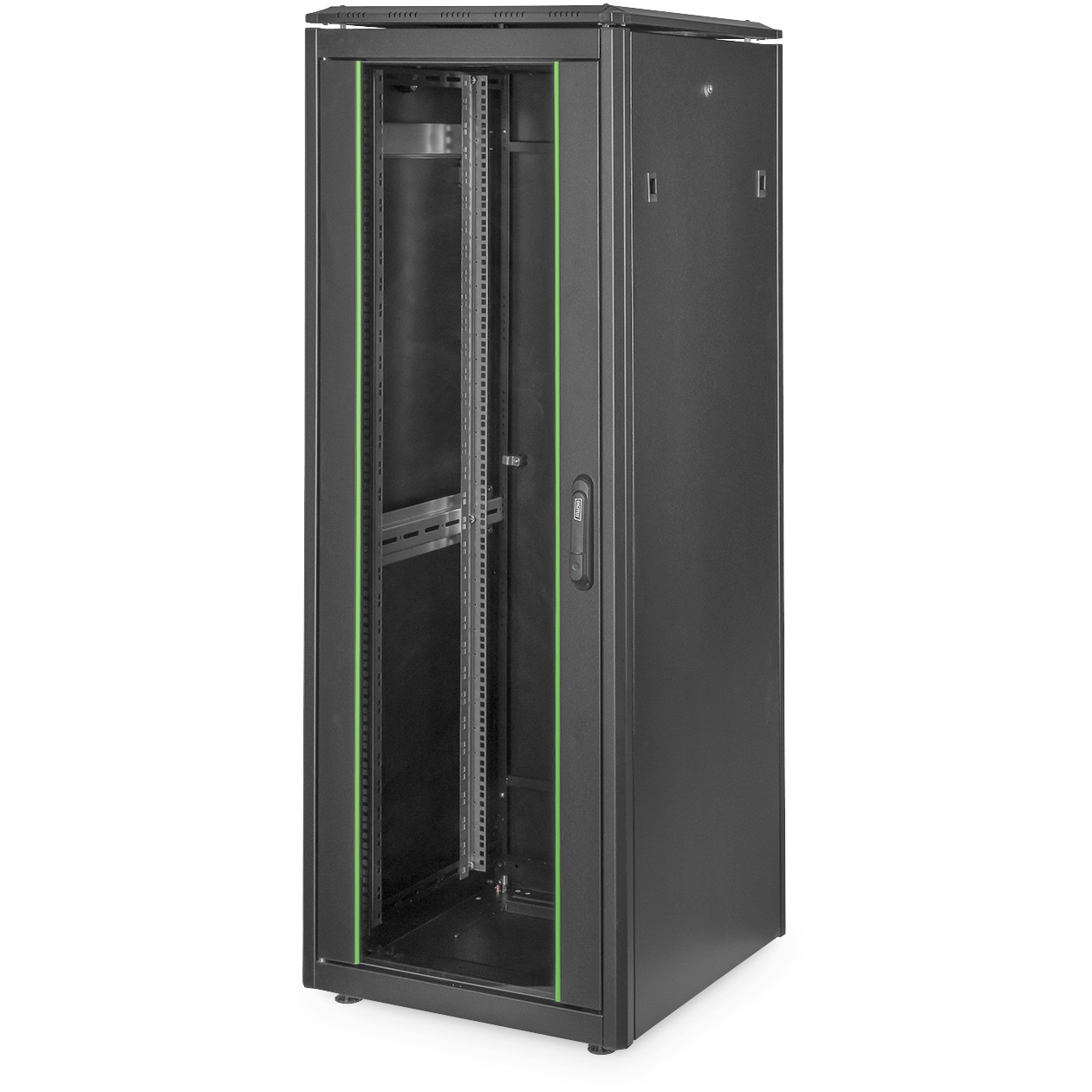 DIGITUS Netzwerkschrank Unique 32HE 1609x600x600mm schwarz (Speditionsversand)