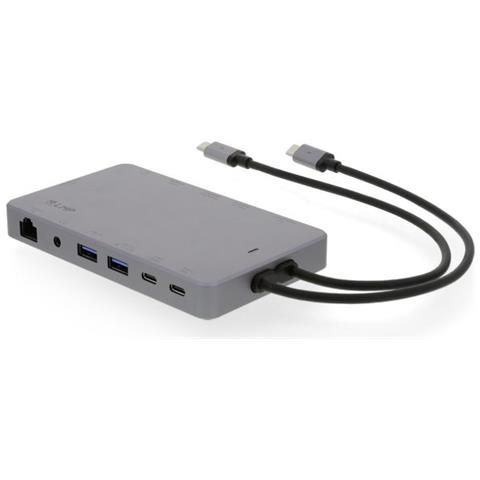 LMP USB-C Display Dock 2 4k 12-Port space grau
