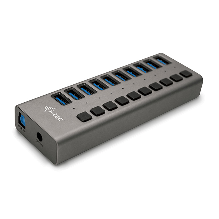 D I-TEC USB 3.0 HUB 10 PORT 48 W