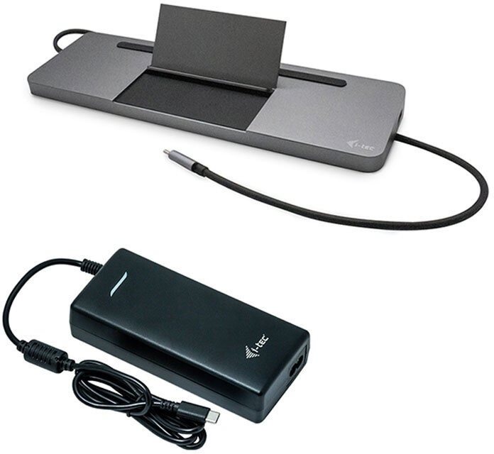 i-tec USB-C Metal Ergonomic 4K 3x Display Docking Station