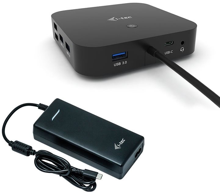 i-tec USB-C Dual Display Docking Station mit Power Delivery 100 W + Uni.Charger