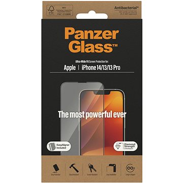 PanzerGlass iPhone 14/13/13 Pro Ultrawide AB w. Applicator