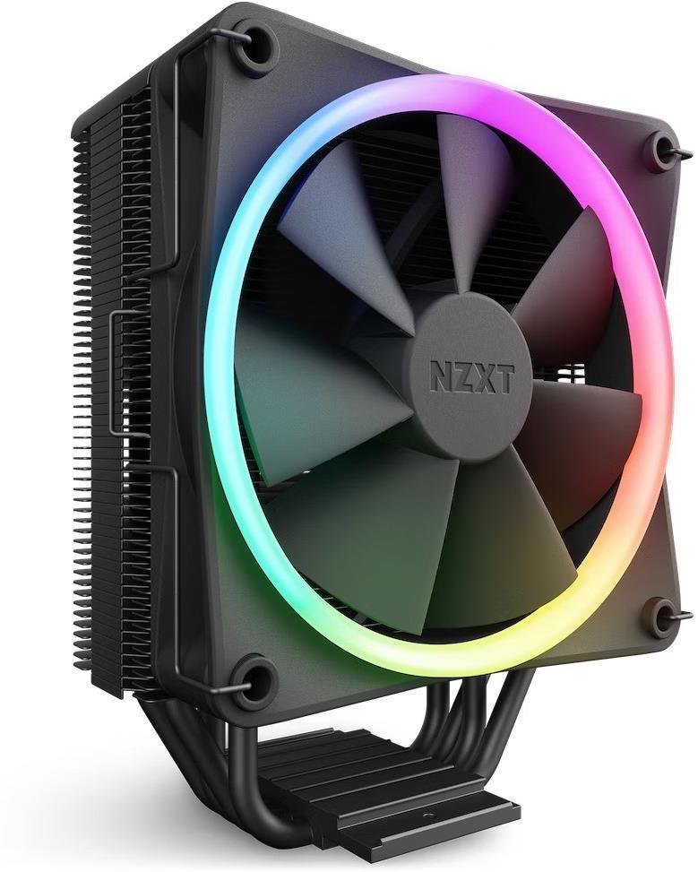 NZXT T120 RGB CPU Kühler für AMD und Intel CPU, 120 mm Lüfter, schwarz