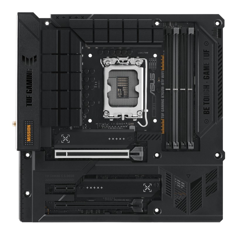 ASUS TUF GAMING B760M-BTF WIFI (Intel.1700.DDR5.mATX)