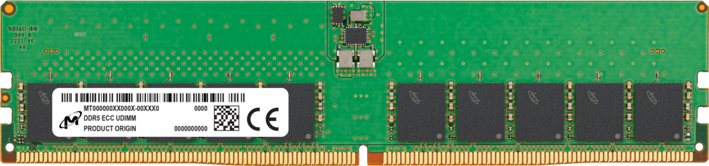 32GB (1x32GB) MICRON UDIMM 4800. CL40. ECC. dual ranked x8