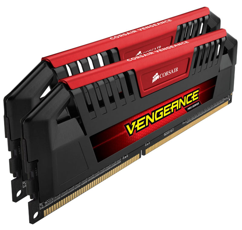 16GB (2x8GB) Corsair Vengeance Pro Red DDR3-1600 CL9 RAM DIMM - Kit