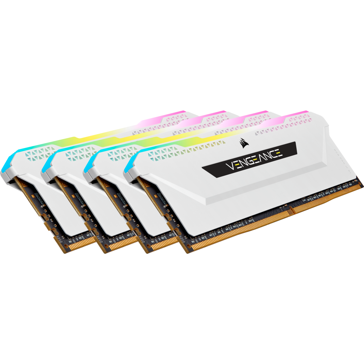 32GB (4x8GB) Corsair Vengeance RGB PRO SL DDR4-3200 RAM CL16 (16-20-20-38) Weiß