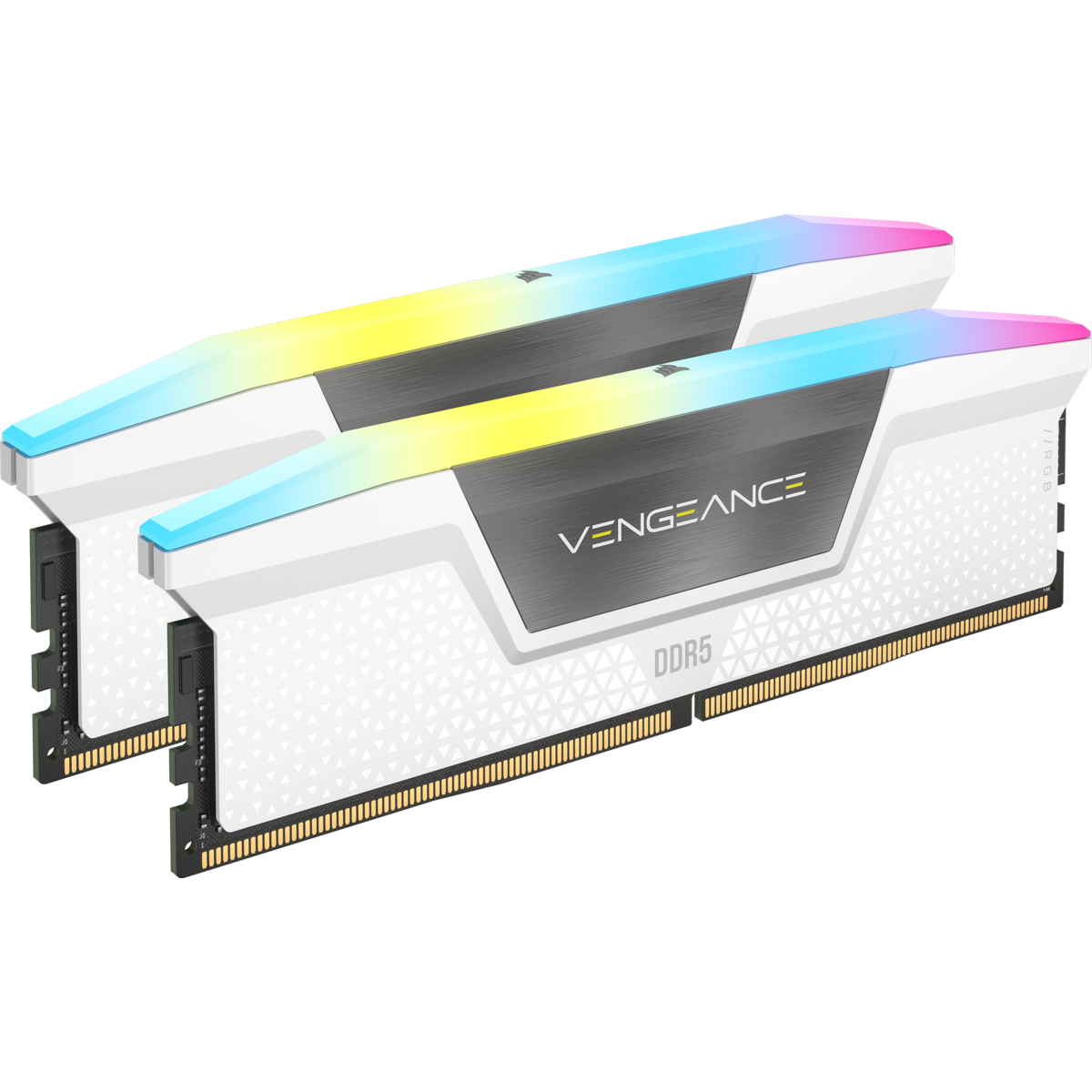 32GB (2x16GB) CORSAIR VENGEANCE RGB DDR5-6000 RAM CL40 Arbeitsspeicher Kit White