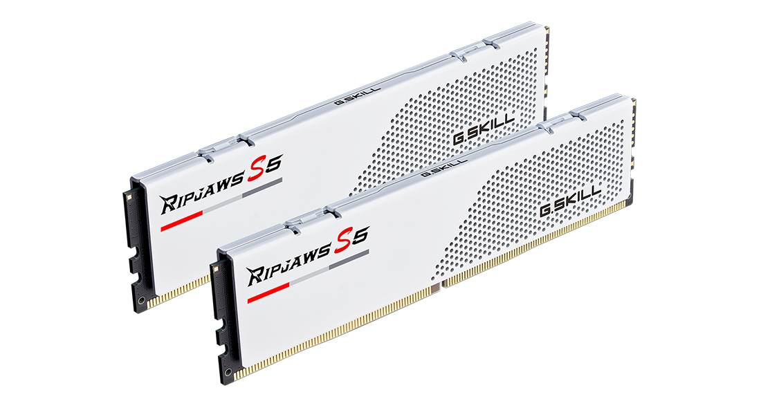 32GB (2x16GB) G.Skill Ripjaws S5 White DDR5-5600 CL28 RAM Speicher Kit