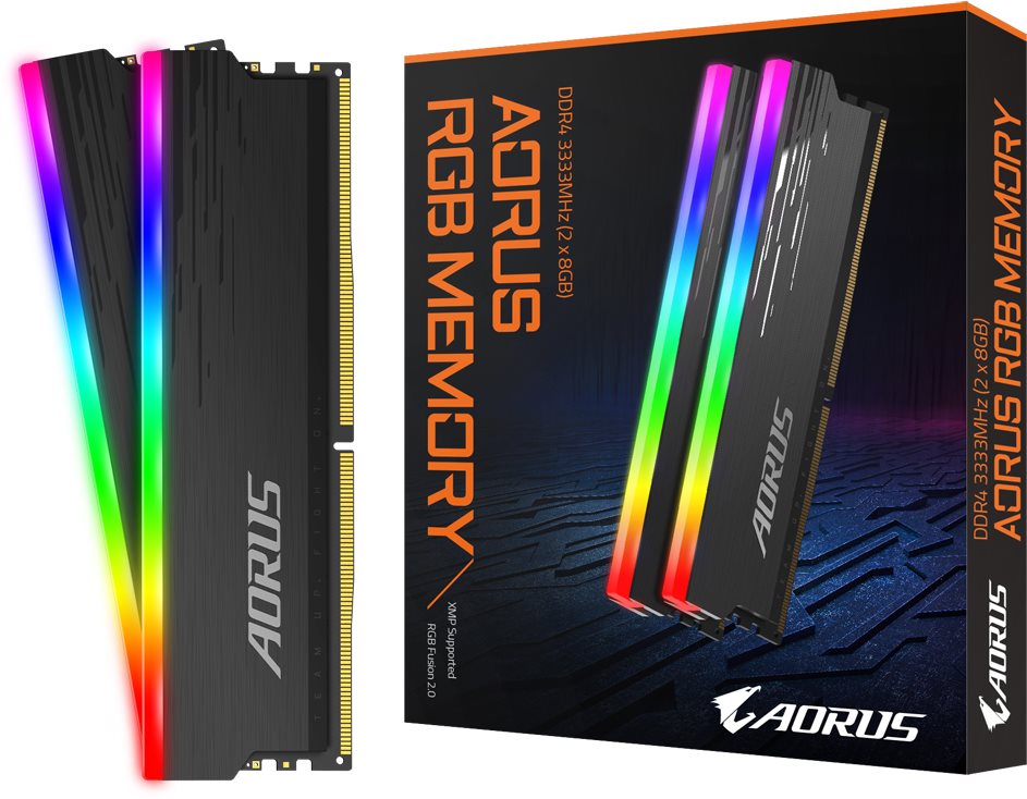 16GB (2x8GB) Gigabyte Aorus RGB DDR4-3333 CL18 Speicher Kit RAM