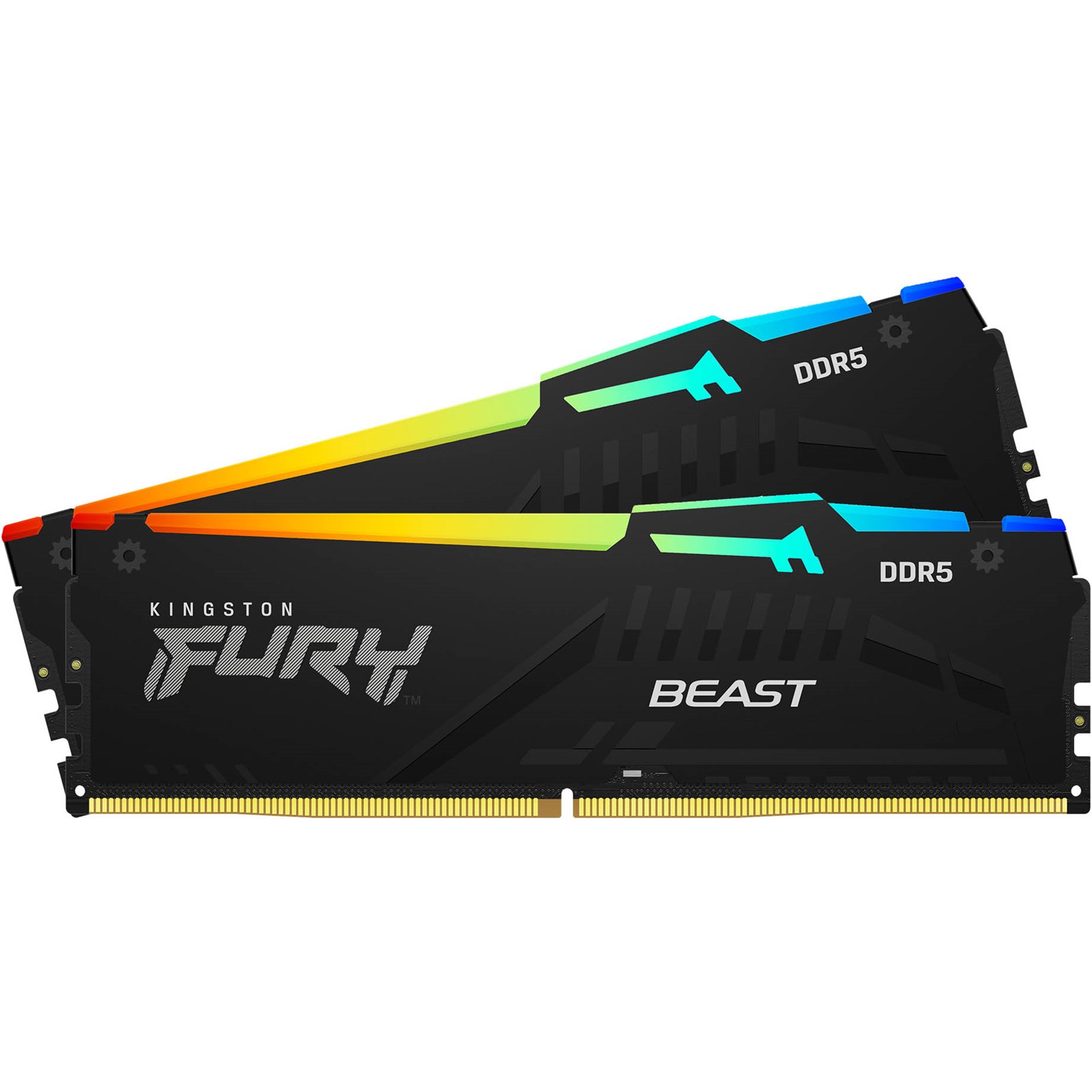 64GB (2x32GB) KINGSTON FURY Beast RGB DDR5-5600 CL40 RAM Gaming Arbeitssp. Kit