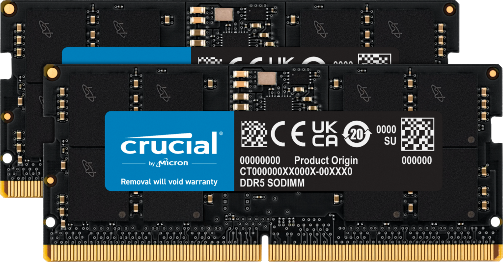 4800 32GB Crucial 2x16GB KIT CL40 SODIMM