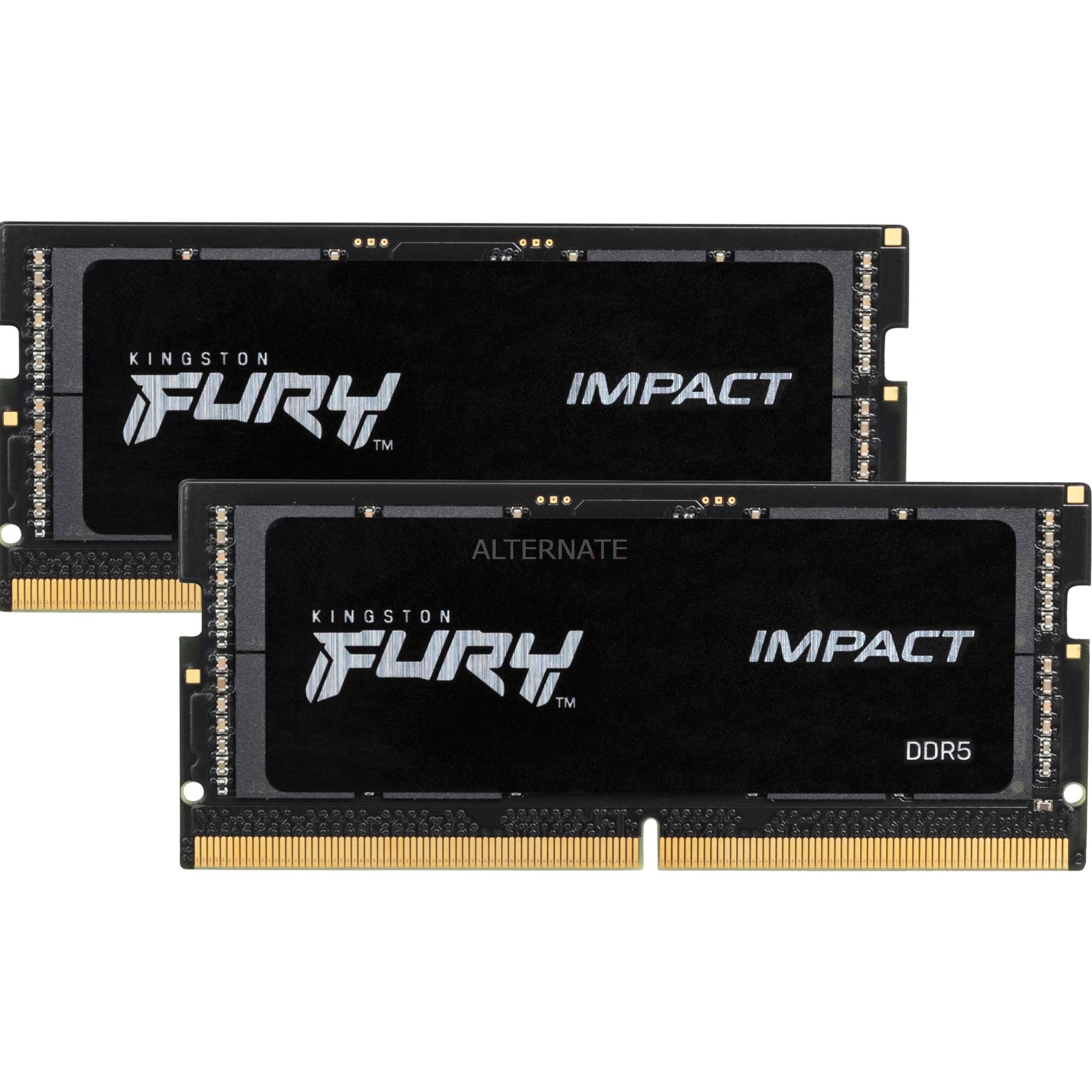 32GB (2x16GB) KINGSTON FURY Impact DDR5-4800 CL38 RAM Gaming Notebooksp. Kit