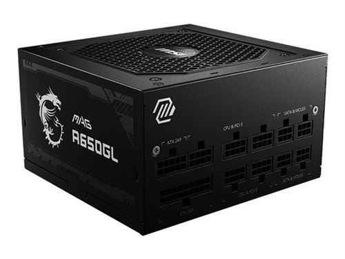 MSI MAG A650GL 650 Watt ATX3.0 80+ Gold Netzteil 120mm Lüfter