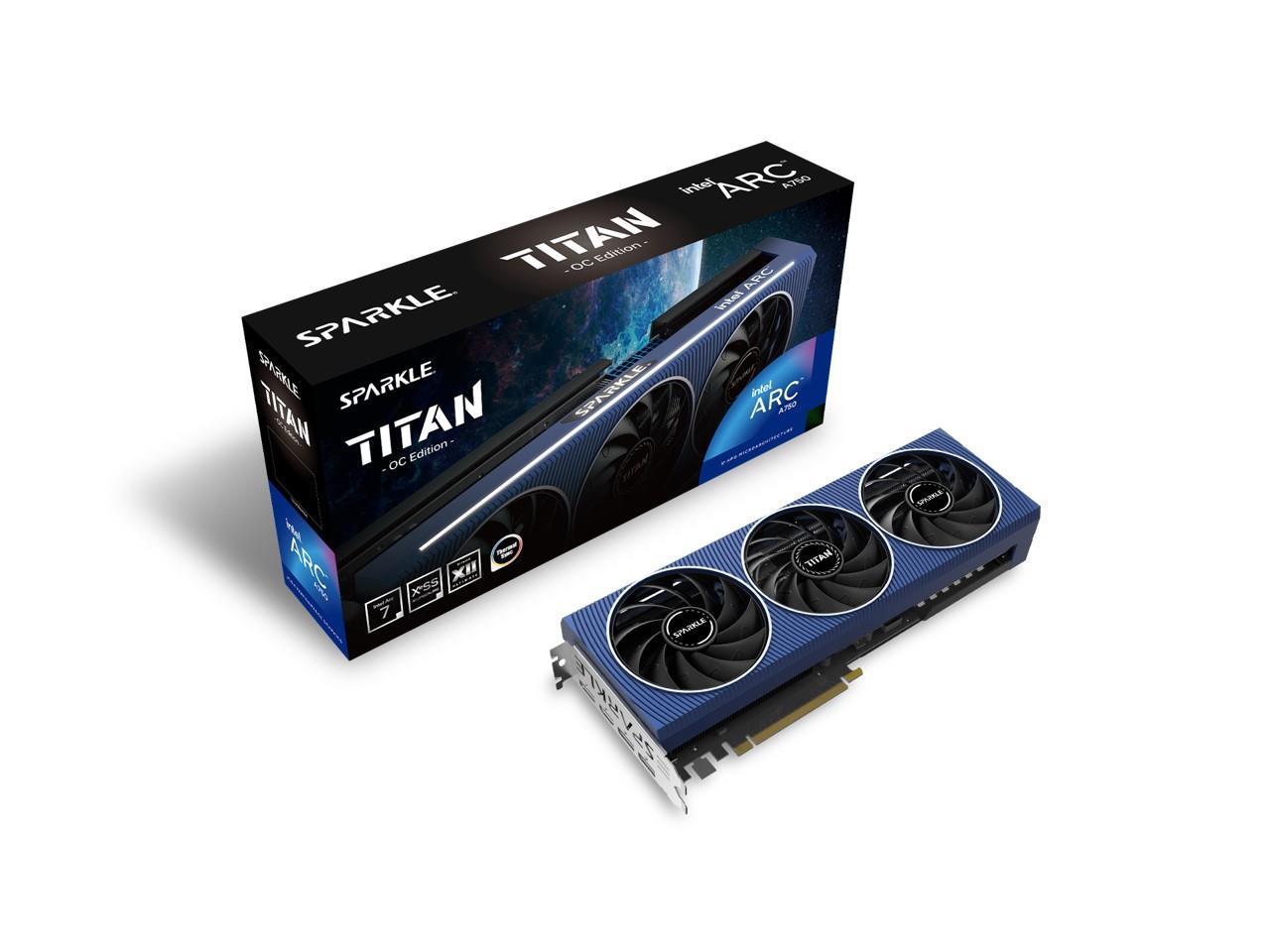 A750 8GB Sparkle Intel Arc Titan OC GDDR6 3 Fan