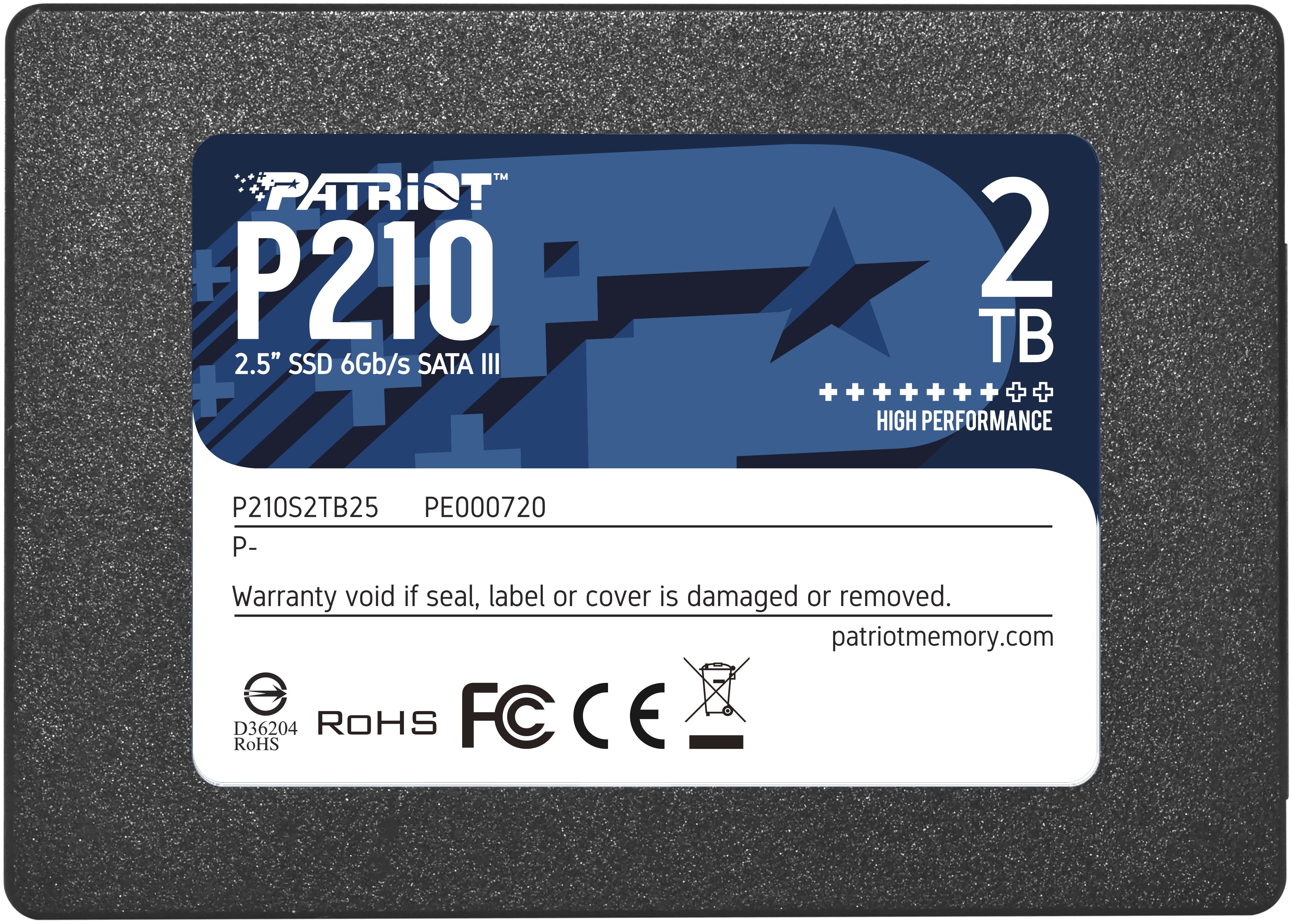 Patriot P210 SATA SSD 2TB 2,5 Zoll